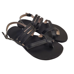 Jenon Leather T-Track Barefoot Sandals