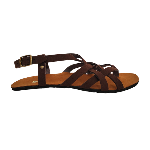 BioWorld Adriano Barefoot Sandal Suede Brown US Women US Big Kid EU 35