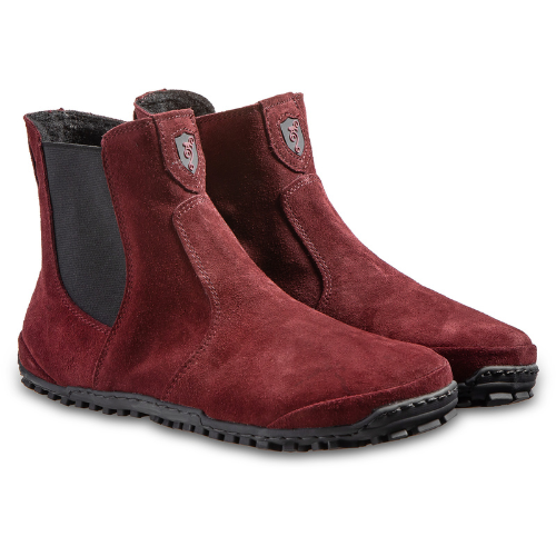 Red suede chelsea boots sales
