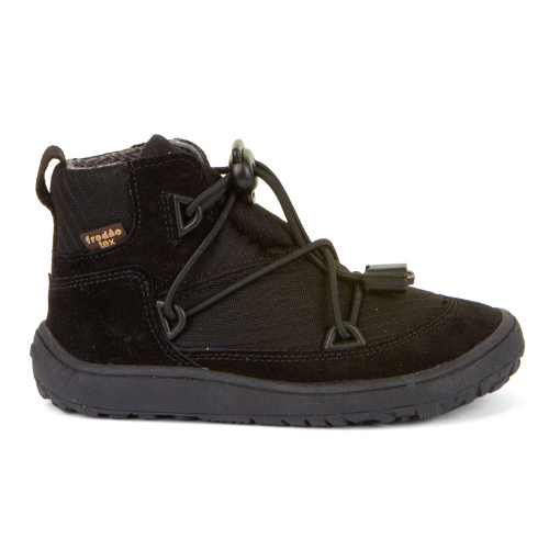 Froddo BAREFOOT TEX TRACK UNISEX - Snowboots - black/zwart Froddo BAREFOOT TEX TRACK UNISEX - Snowboots - black/zwart