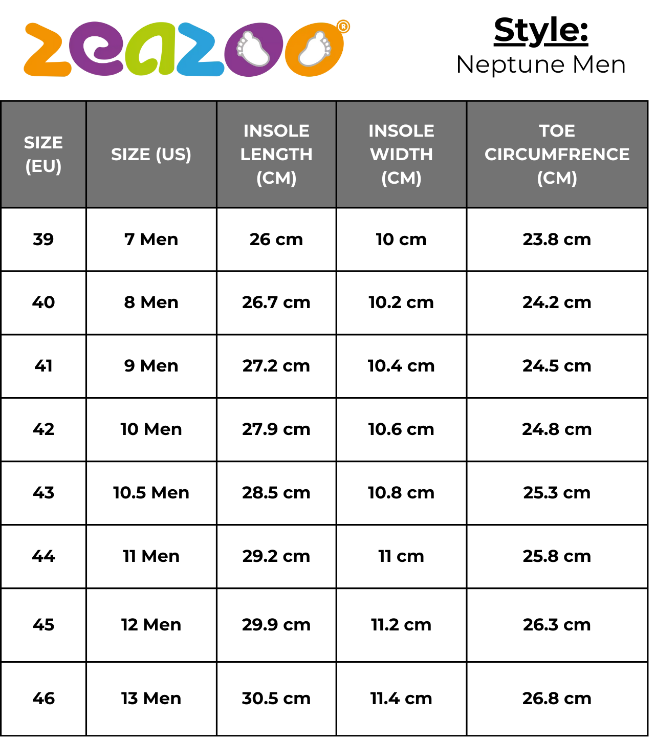 ZeaZoo Neptune Men