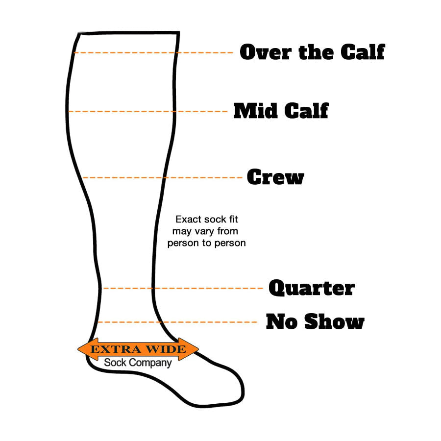 Extra Wide Sock Co Loose Fit Stay Ups! Dress Socks PedTerra Extra Wide Sock Co Loose Fit Stay Ups! Dress Socks PedTerra