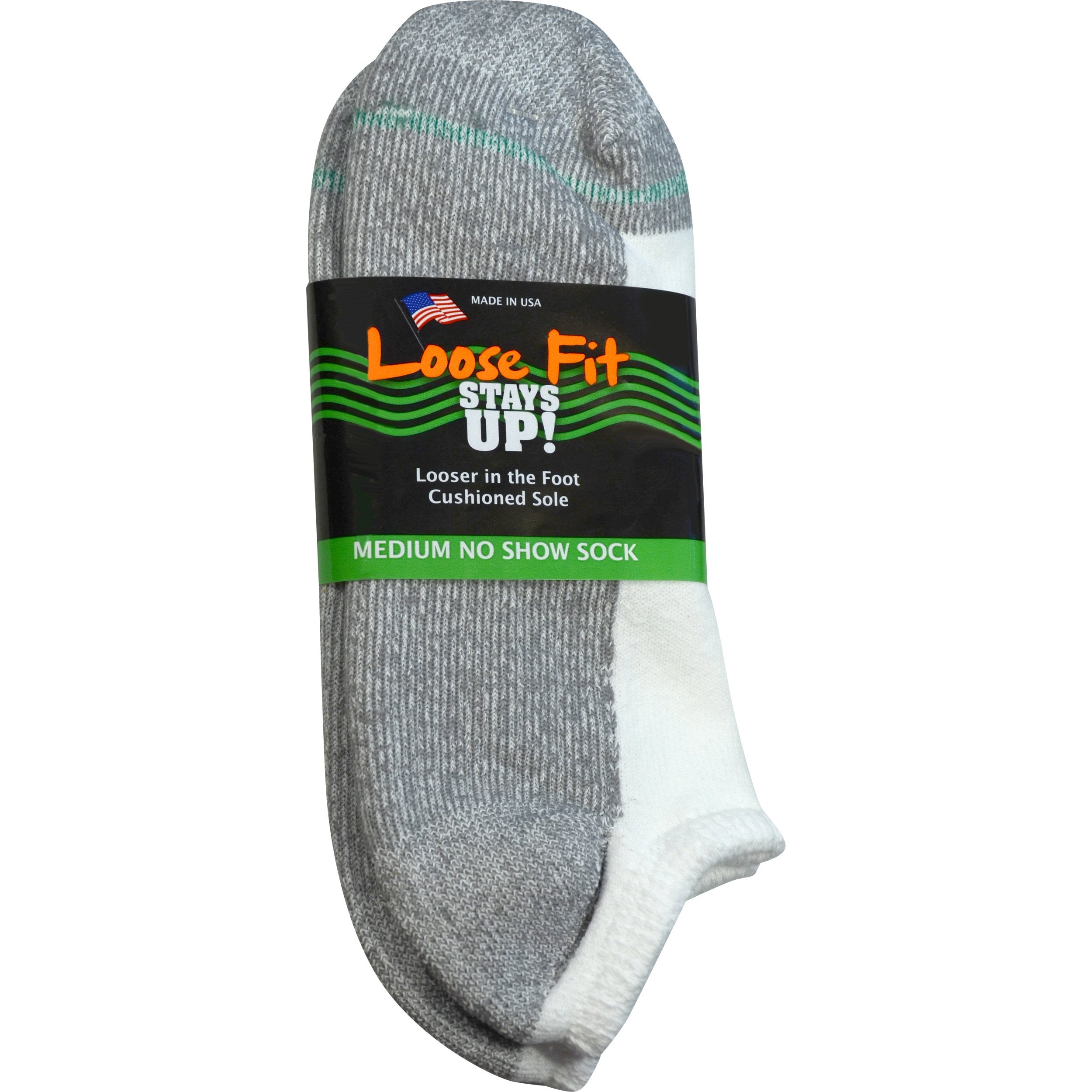 Men's Extra Wide Top Loose Fitting Socks - Large Size, Mid Calf, Cotton Business Socks